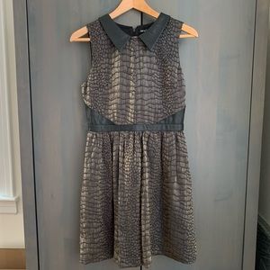 SOLD Kensie Collared Dress, Brown Pattern, Sz 6